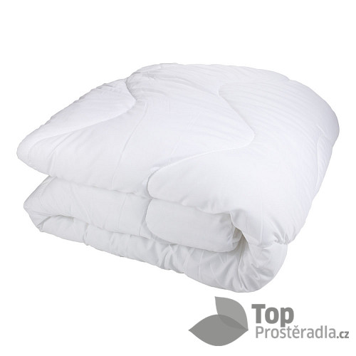 Zimní prodloužená prošívaná přikrývka LUX WINTER 140x220 Bílá