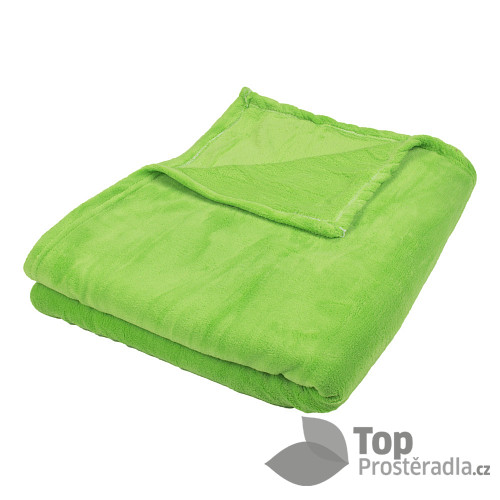 Mikroflanelová deka Premium 150x200 - Světle zelená