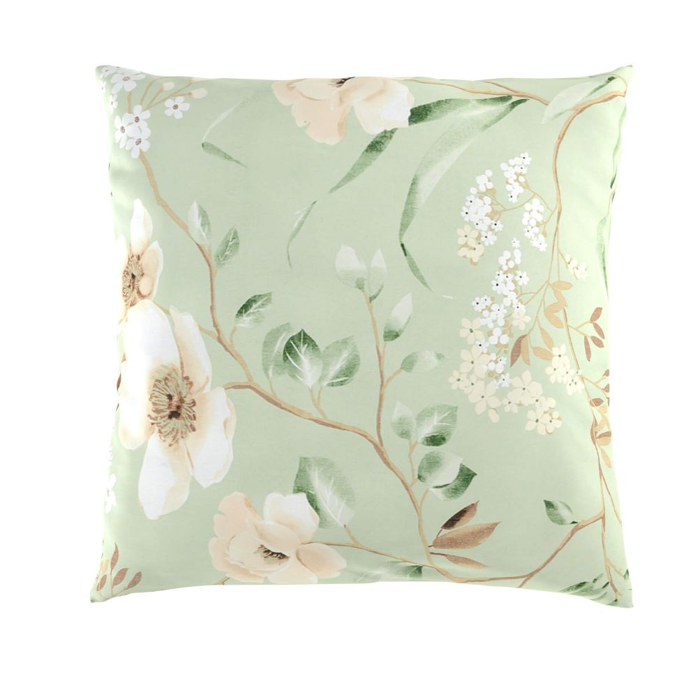 Povlak na polštář hladká bavlna DELUX MAGNÓLIE zelená - 50x50cm