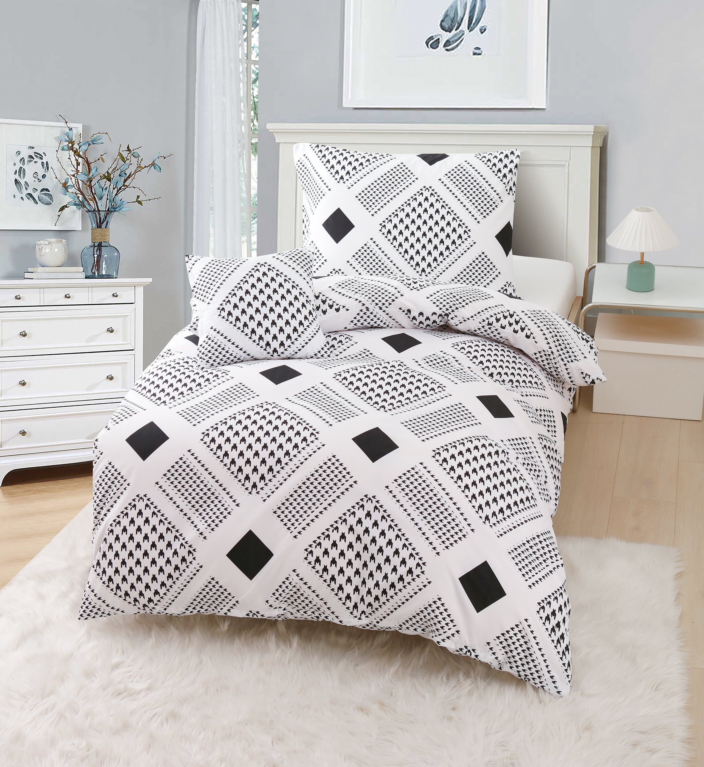 Fotografie Jahu Povlečení mikrosatén ROBERTO /7/, 140 x 200 cm, 70 x 90 cm, 40 x 40 cm