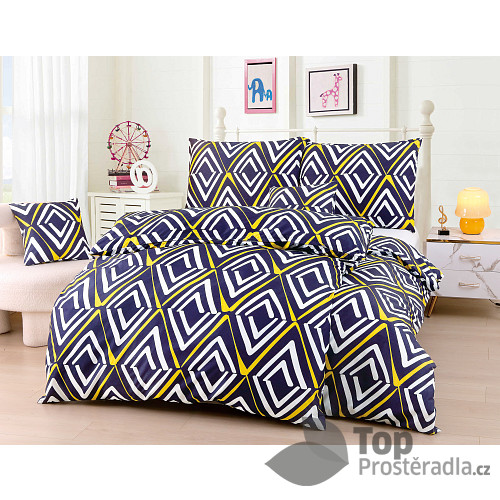 Šestidílné microtop povlečení 140x200+70x90+45x45 Rhombus