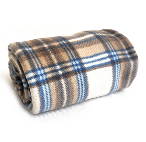 Fleecová deka Old English 150x200 Béžová kostka