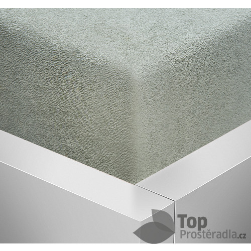 Froté prostěradlo 180x200 Luxus - Khaki