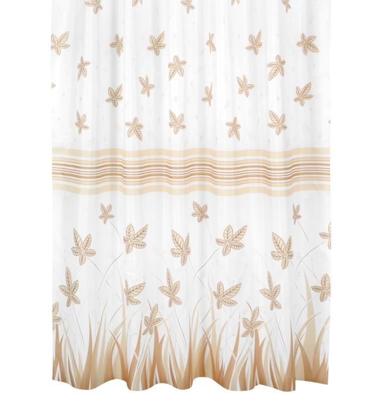 Koupelnový závěs 180x200 List béžový