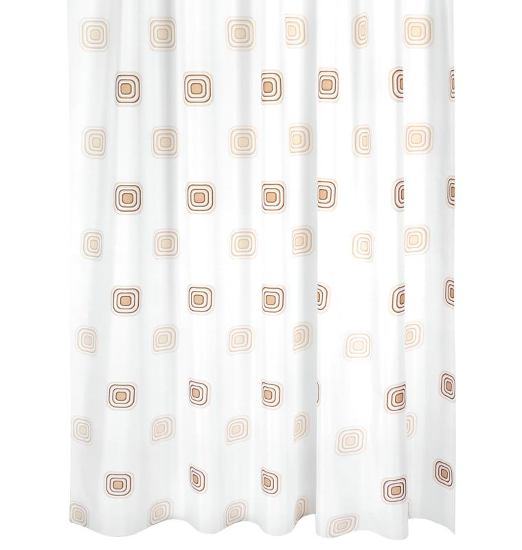 Koupelnový závěs 180x200 Čtverec béžový