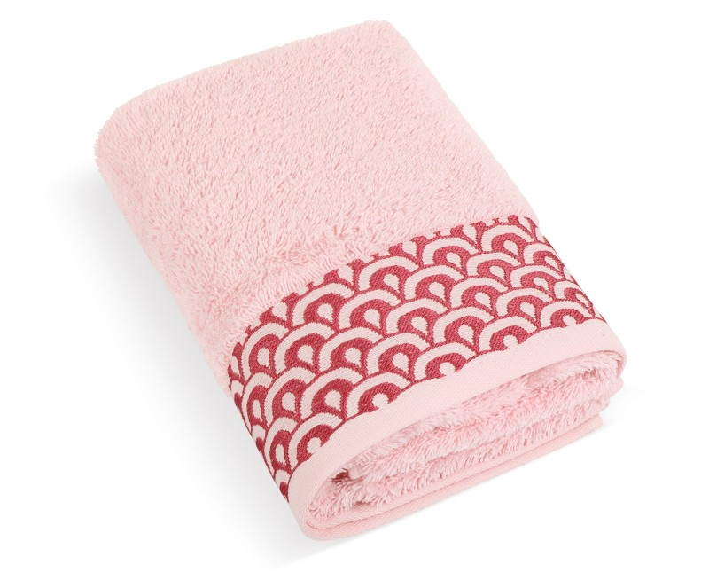 PRÉMIOVÁ Froté osuška kolekce Krajka 70x140 cm Růžová