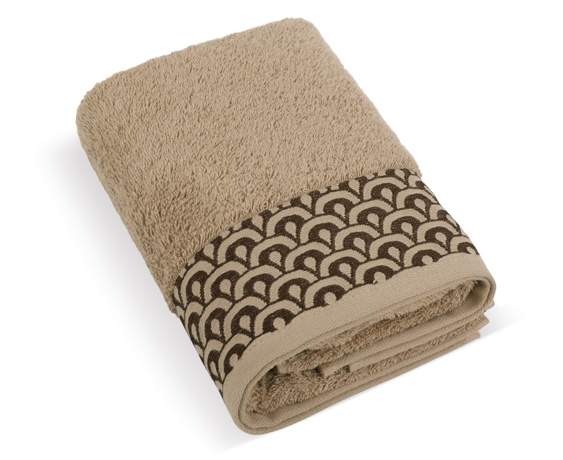PRÉMIOVÁ Froté osuška kolekce Krajka 70x140 cm Hnědá