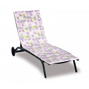 Polstr na plážové lehátko - potah na zip - 55x195 cm - Patchwork
