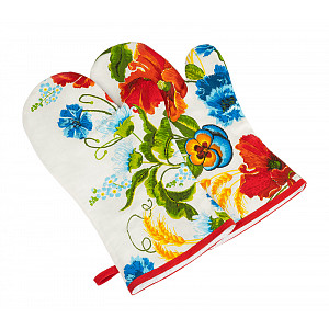 Grilovací rukavice 2ks - 20x36 cm - Vlčí mák