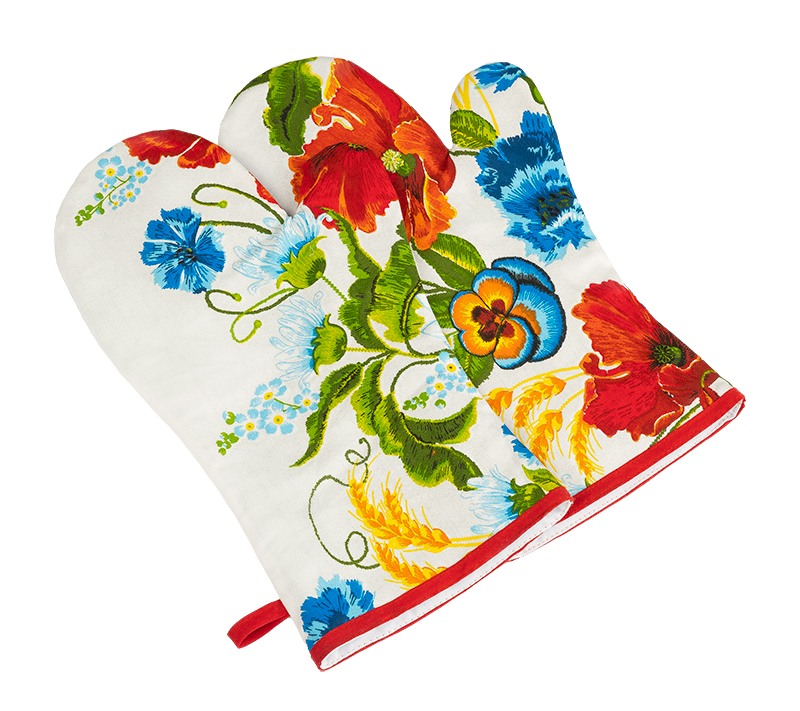 Grilovací rukavice 2ks - 20x36 cm - Vlčí mák