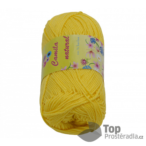 Příze CAMILA natural - 50g / 125 m - Žlutá