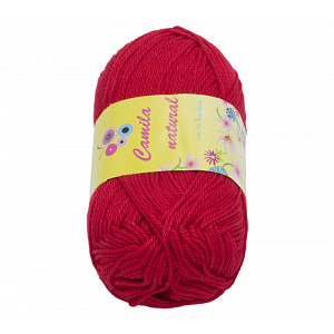 Příze CAMILA natural - 50g / 125 m - Červená