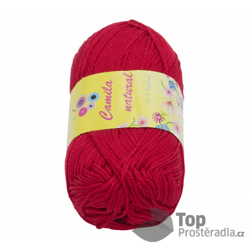 Příze CAMILA natural - 50g / 125 m - Červená