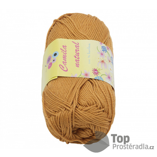 Příze CAMILA natural - 50g / 125 m - Oříšková