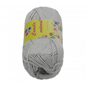 Příze CAMILA natural - 50g / 125 m - Šedá