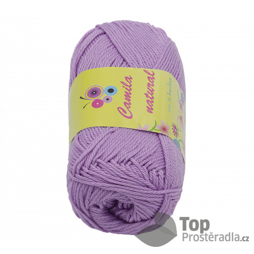 Příze CAMILA natural - 50g / 125 m - Fialová