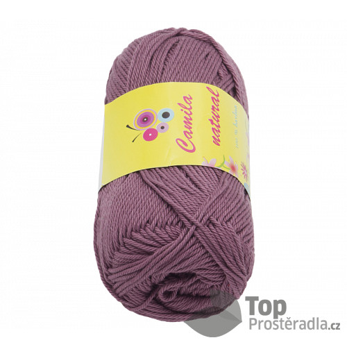 Příze CAMILA natural - 50g / 125 m - Burgundy