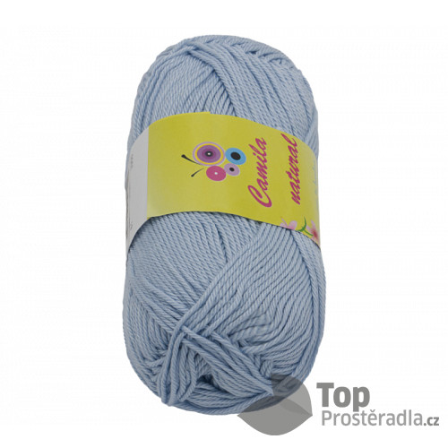 Příze CAMILA natural - 50g / 125 m - Světle šedá