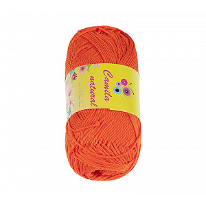 Příze CAMILA natural - 50g / 125 m - Oranžová