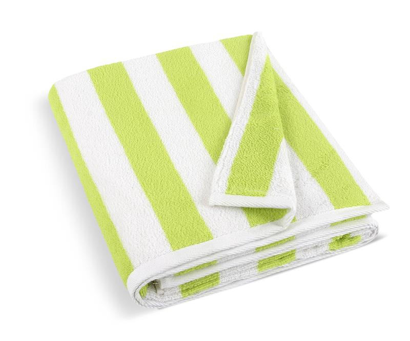 Fotografie Froté plážová osuška 100x150 Proužek olivový