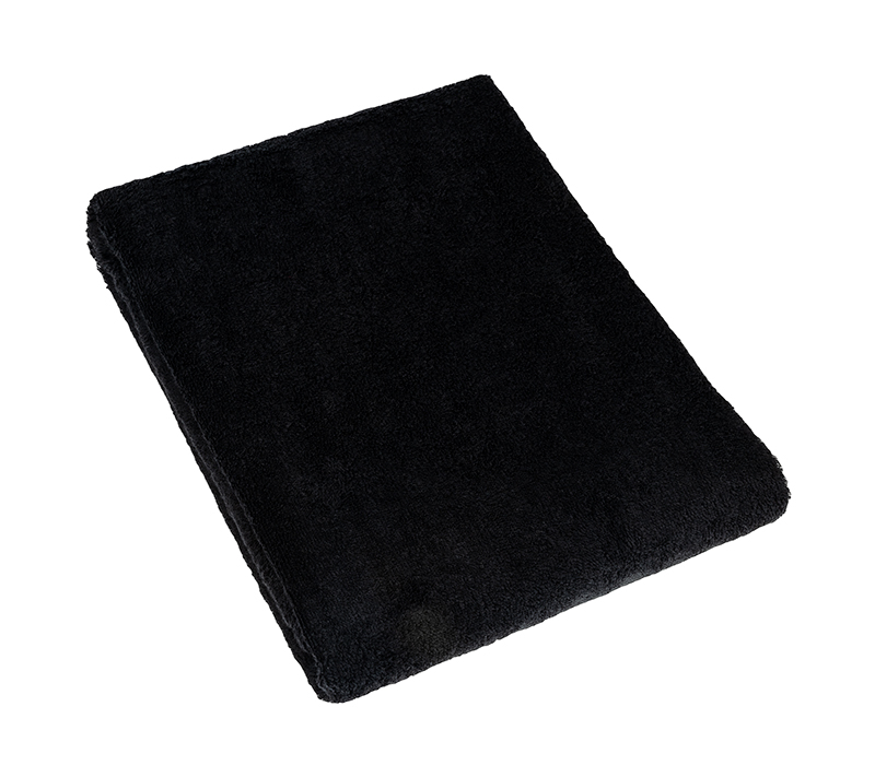 Fotografie Froté plážové osušky 100x150 cm černá