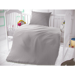 Dětské mušelínové 90x135+45x60 Světle šedé
