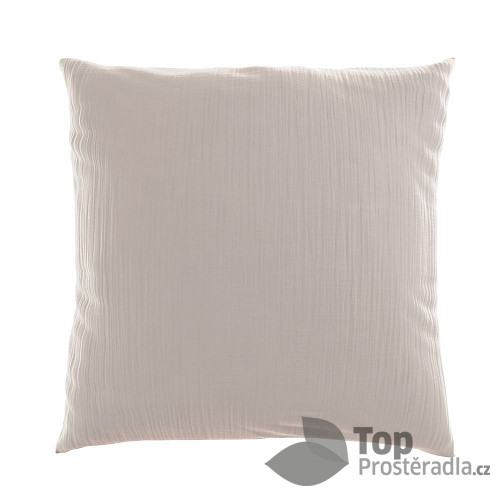 Mušelínový povlak na polštář 50x70 SMETANOVÝ