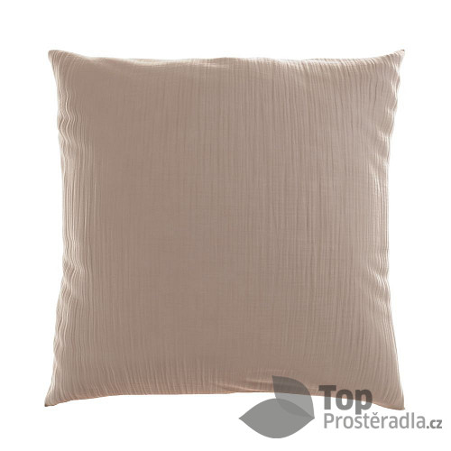 Mušelínový povlak na polštář 50x70 BÉŽOVÝ