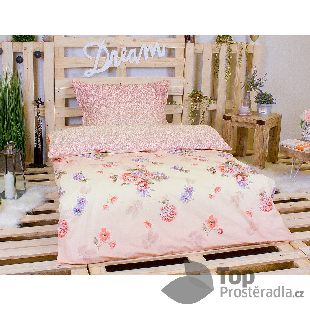 TOP Perkálové povlečení KARAMEL 140x200+70x90
