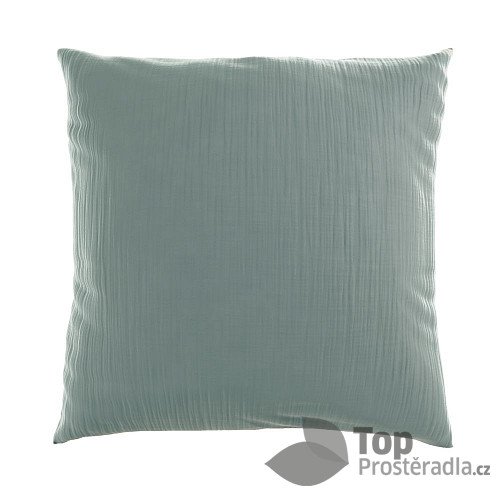 Mušelínový povlak na polštář 50x70 SVĚTLE ZELENÝ