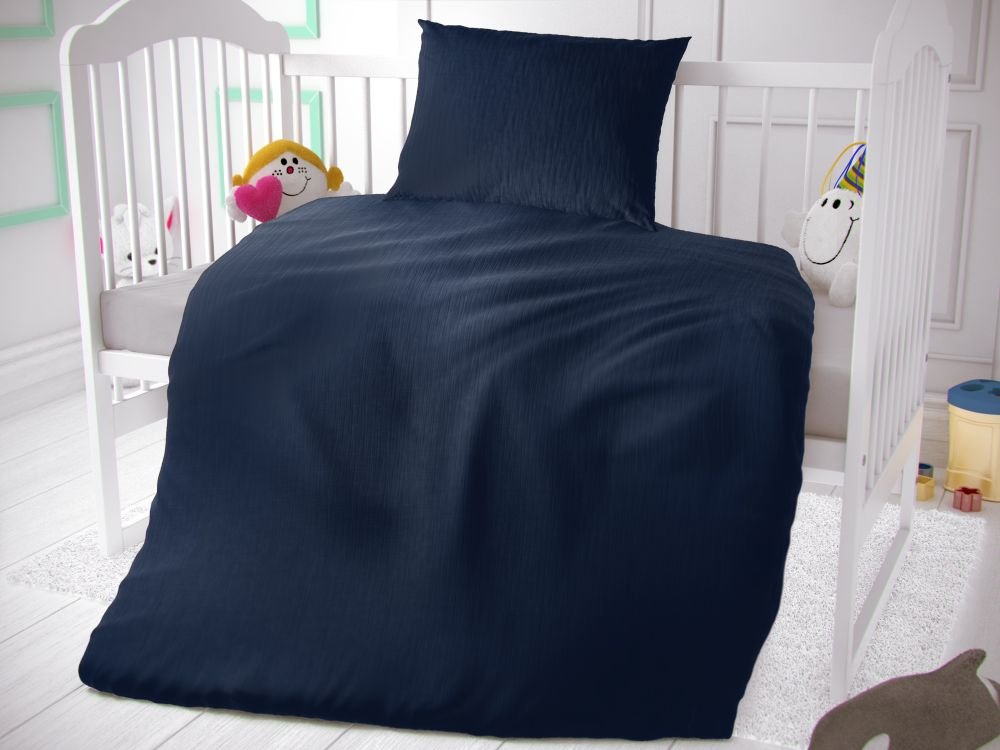 TOP Dětské mušelínové 90x135+45x60 Tmavě modré