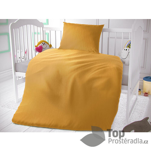 Dětské mušelínové 90x135+45x60 Žluté