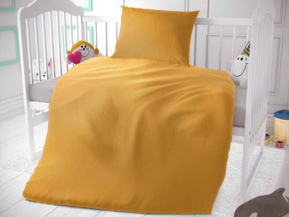 TOP Dětské mušelínové 90x135+45x60 Žluté