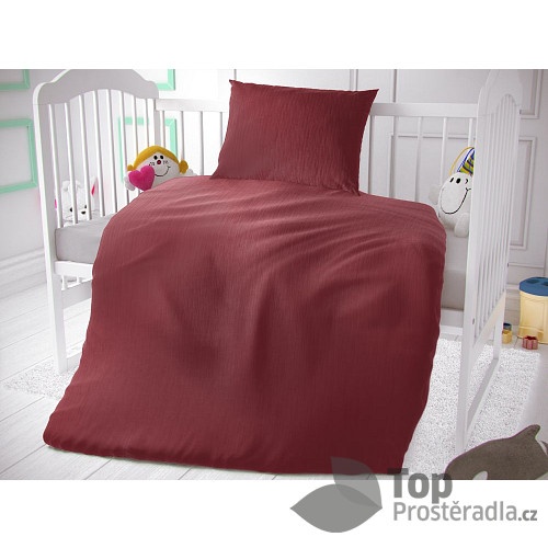 Dětské mušelínové 90x135+45x60 Vínové