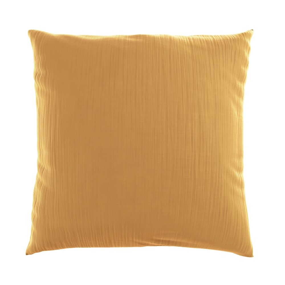 Mušelínový povlak na polštář 70x90 ŽLUTÝ