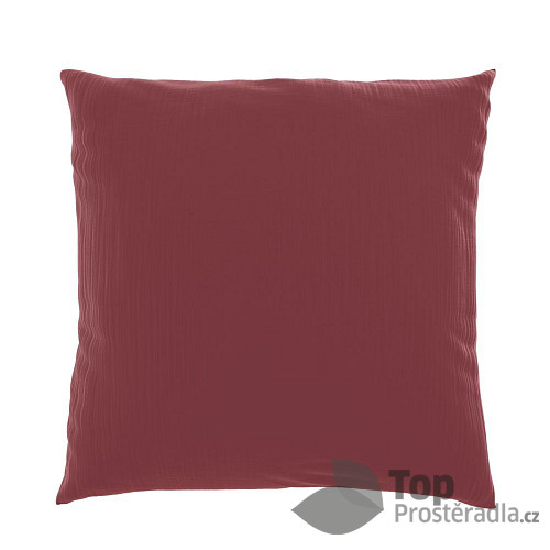 Mušelínový povlak na polštář 50x70 VÍNOVÝ