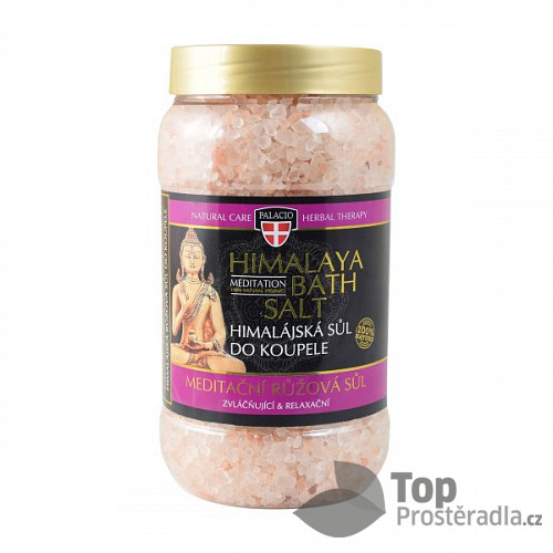 PALACIO Himalájská meditační koupelová sůl, růžová, 1200 g