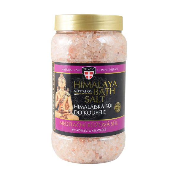 PALACIO Himalájská meditační koupelová sůl, růžová, 1200 g