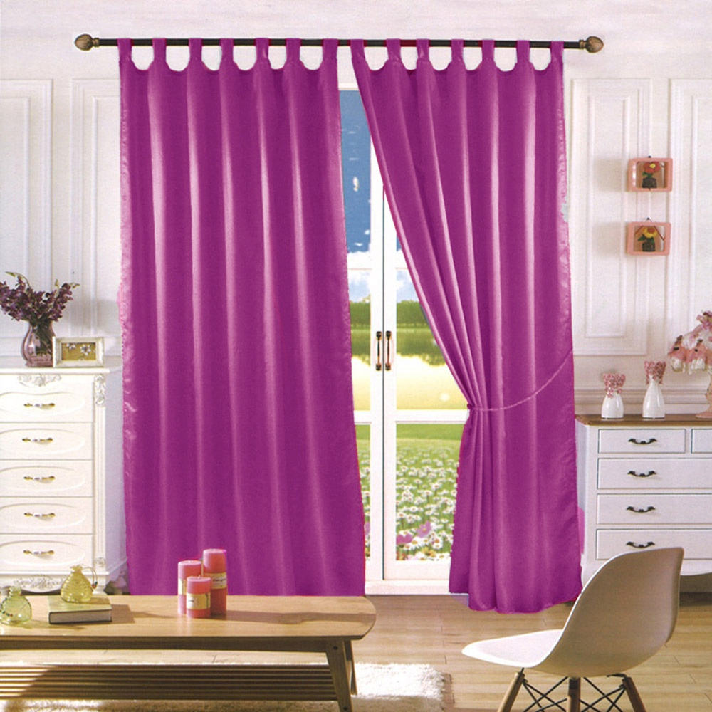 TP Saténové závěsy Home Art - 2 kusy Růžové