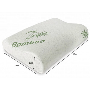 Tvarovaný polštář z paměťové pěny 40x60 Bamboo