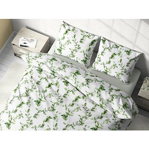 Bavlněné povlečení Deluxe 140x200+70x90 Eukalyptus