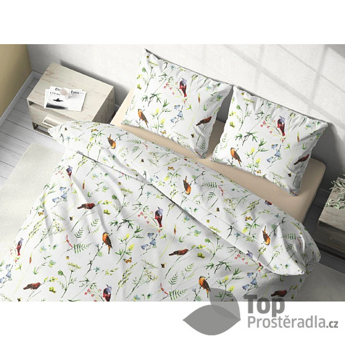 Bavlněné povlečení Deluxe 140x200+70x90 Příroda