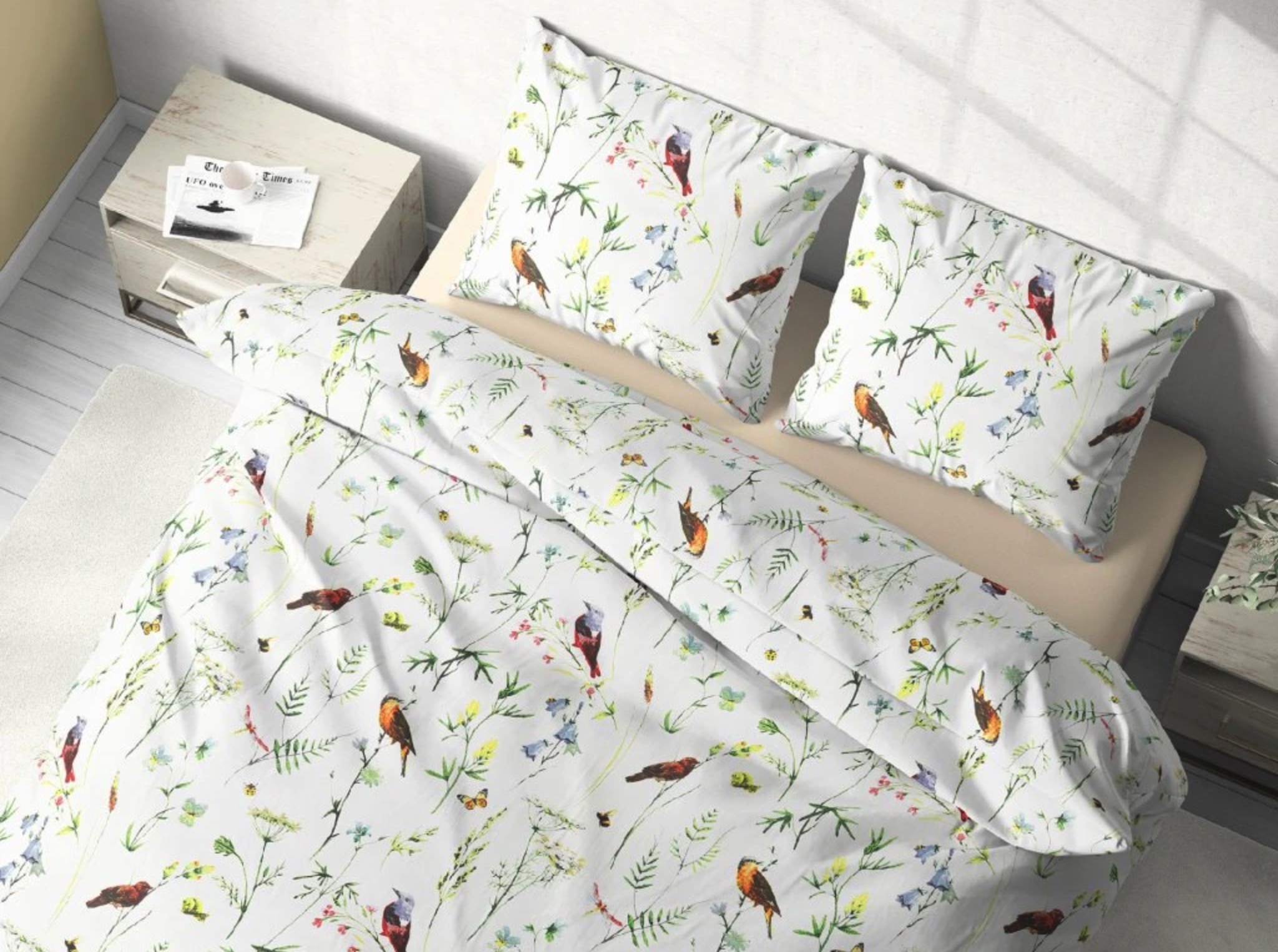 TOP Bavlněné povlečení Deluxe 140x200+70x90 Příroda