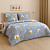 Bavlněné povlečení Deluxe 140x200+70x90 Modrošedá zahrada