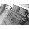 Bavlněné povlečení Deluxe 140x200+70x90 Větvičky šedé