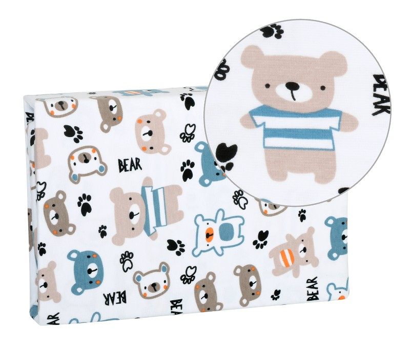 TOP Prostěradlo jersey s elastanem 60x120 Medvídek