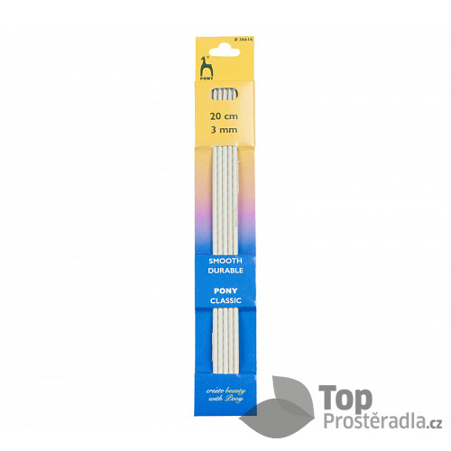Jehlice ponožkové - 5ks/sada - 3 mm / 20 cm délka