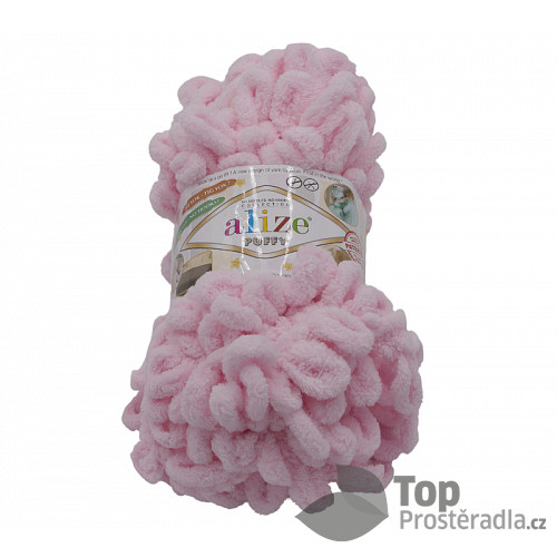 Příze PUFFY - 100g / 9 m - Růžová