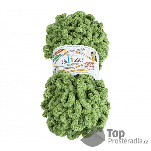Příze PUFFY - 100g / 9 m - Olivová
