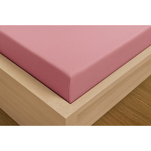 Jersey prostěradlo s lycrou DeLuxe 90x200 světle růžové
